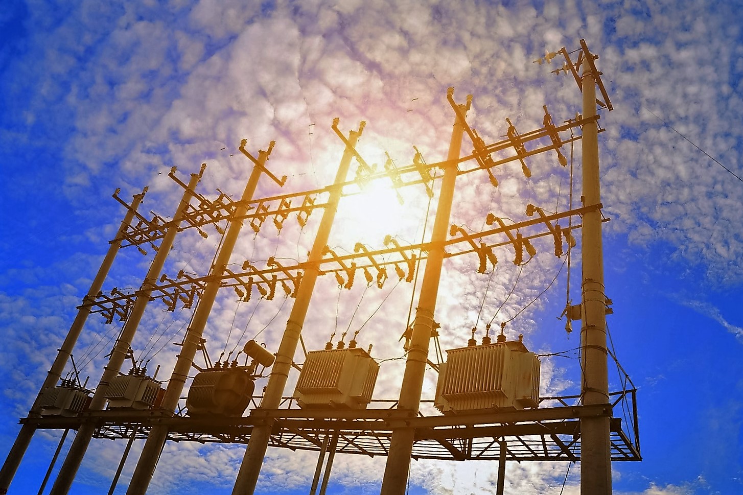 backlighting of a group of power transformer