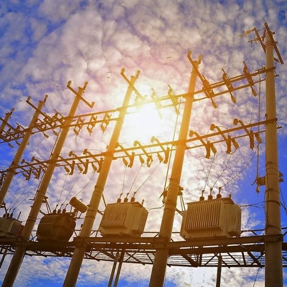backlighting of a group of power transformer